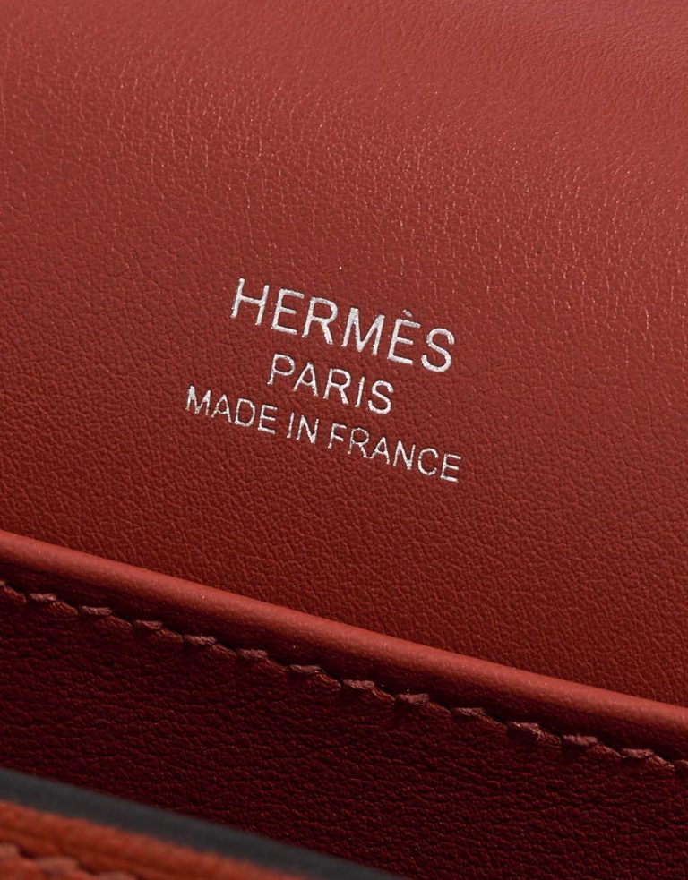 Hermès Geta OneSize Cuivre-RoseTexas Logo  | Sell your designer bag on Saclab.com