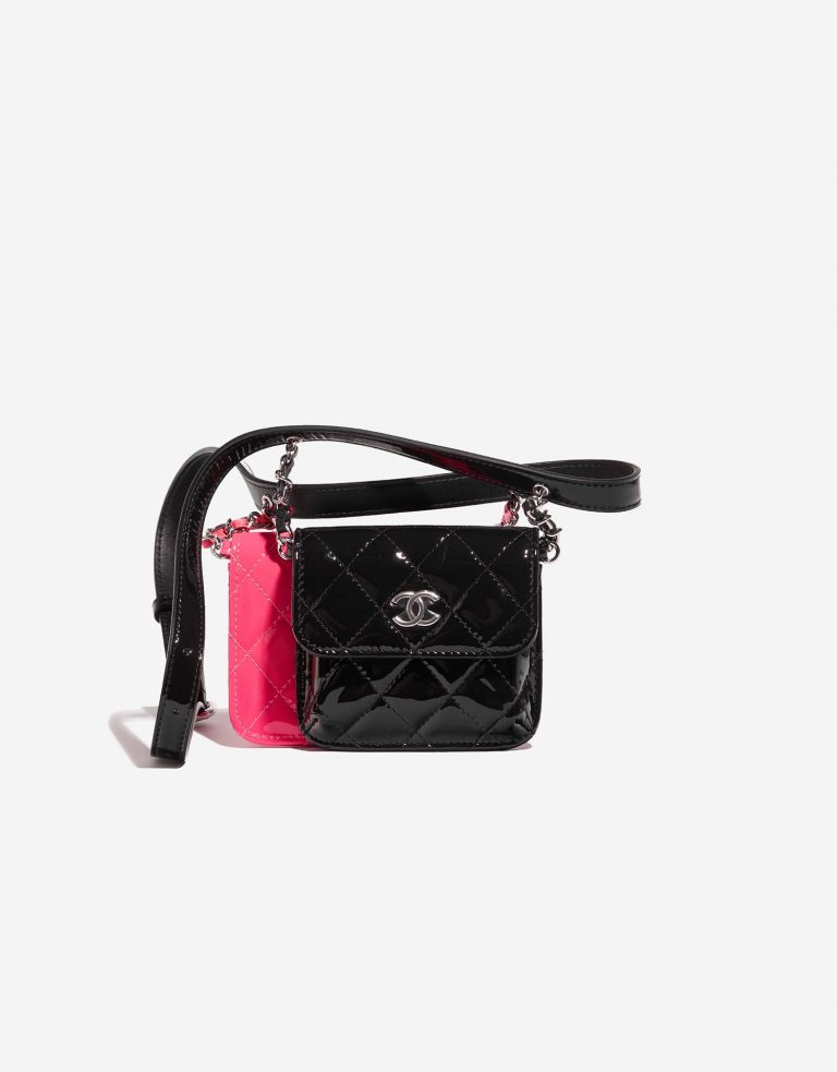 Chanel DoubleWaistBag Mini Black-Pink 0F | Sell your designer bag on Saclab.com