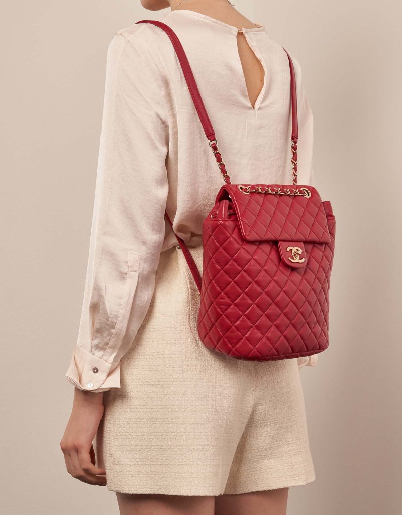 Chanel TimelessBackpack Rot Größen Getragen | Verkaufen Sie Ihre Designer-Tasche auf Saclab.com