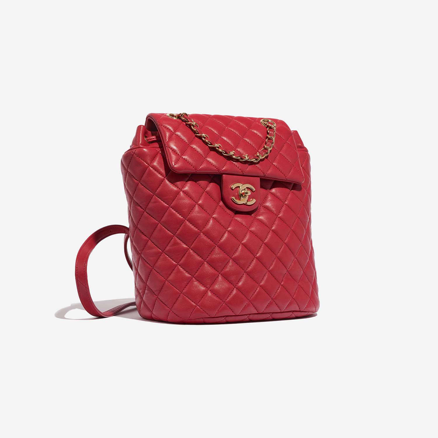 Chanel TimelessBackpack Red Side Front  | Sell your designer bag on Saclab.com