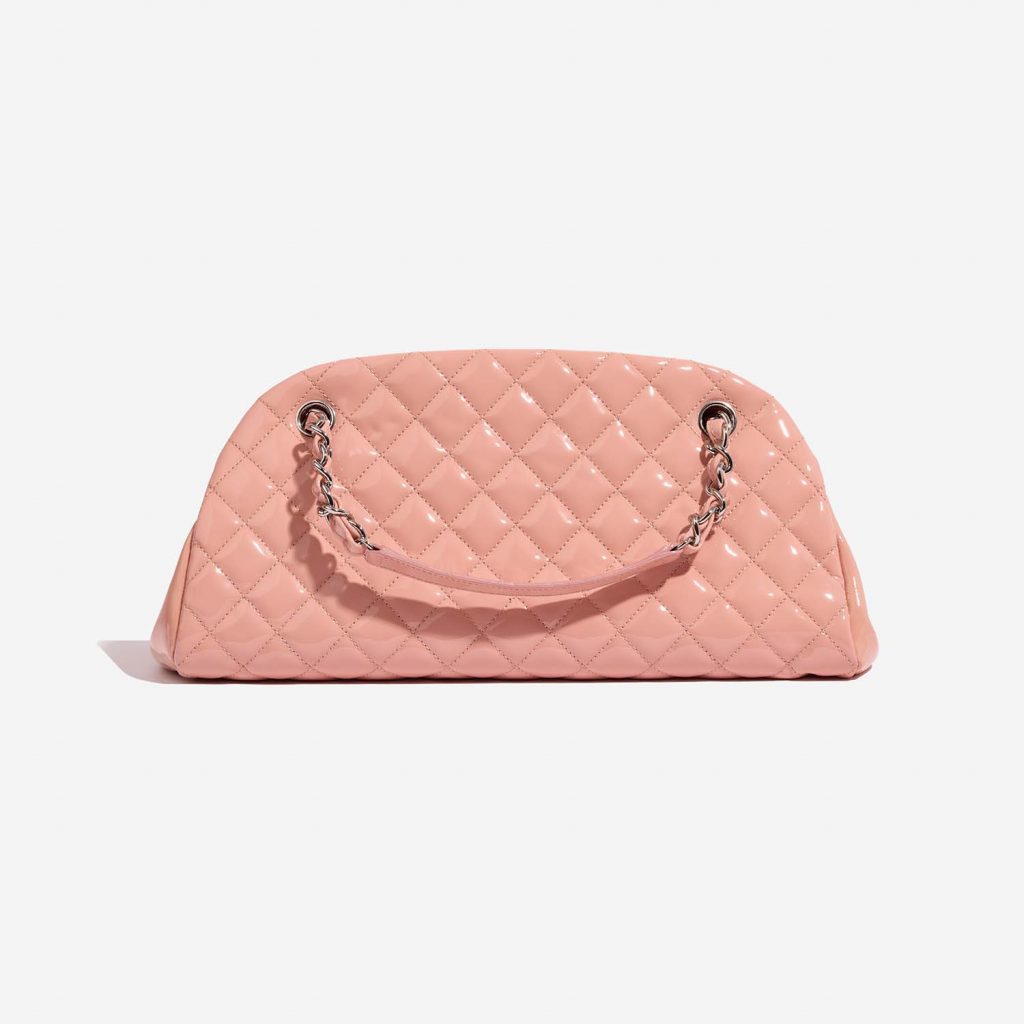 Chanel Bowling Mademoiselle Medium Patent Peach SACLÀB