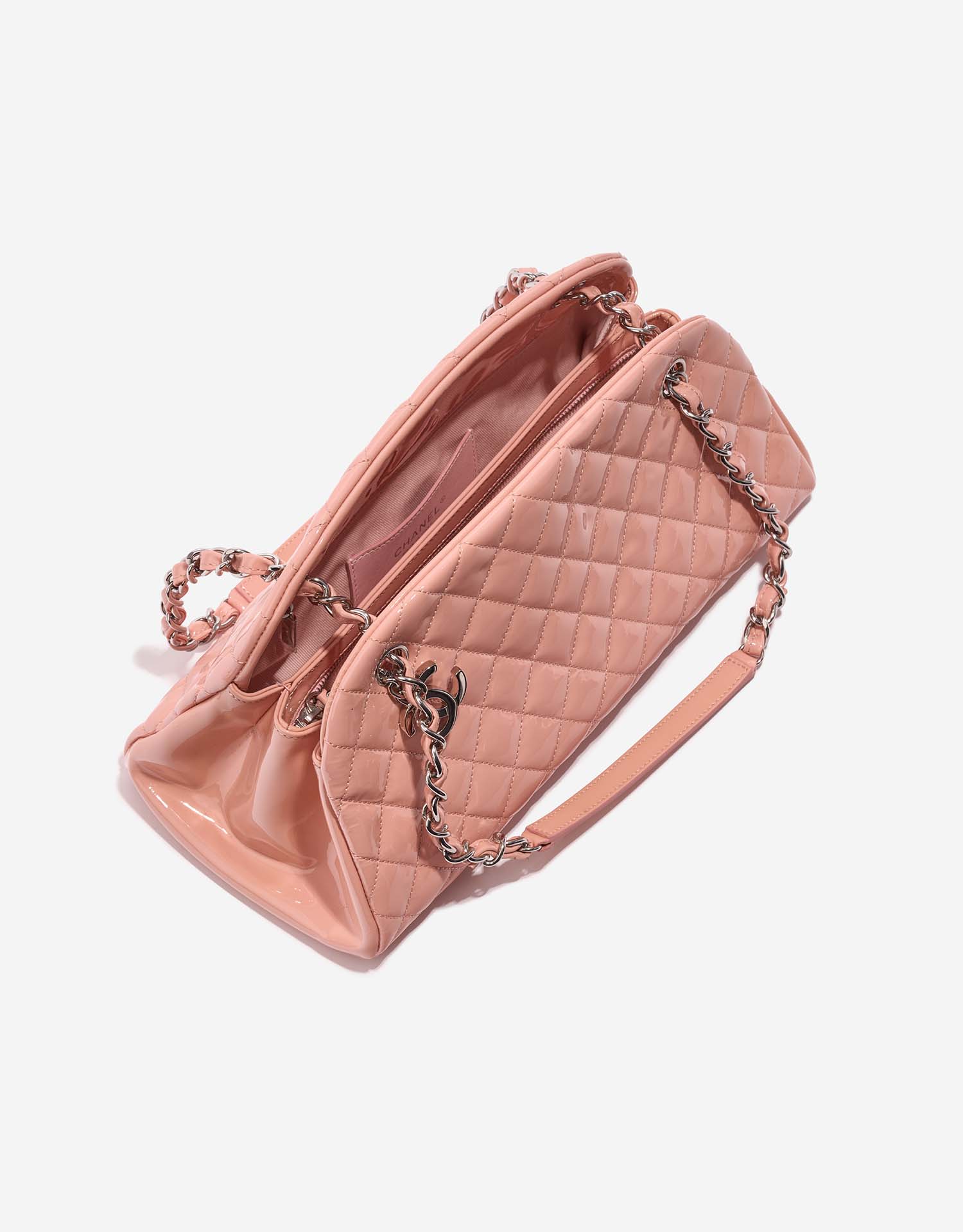Chanel BowlingMademoiselle Medium Peach Inside  | Sell your designer bag on Saclab.com
