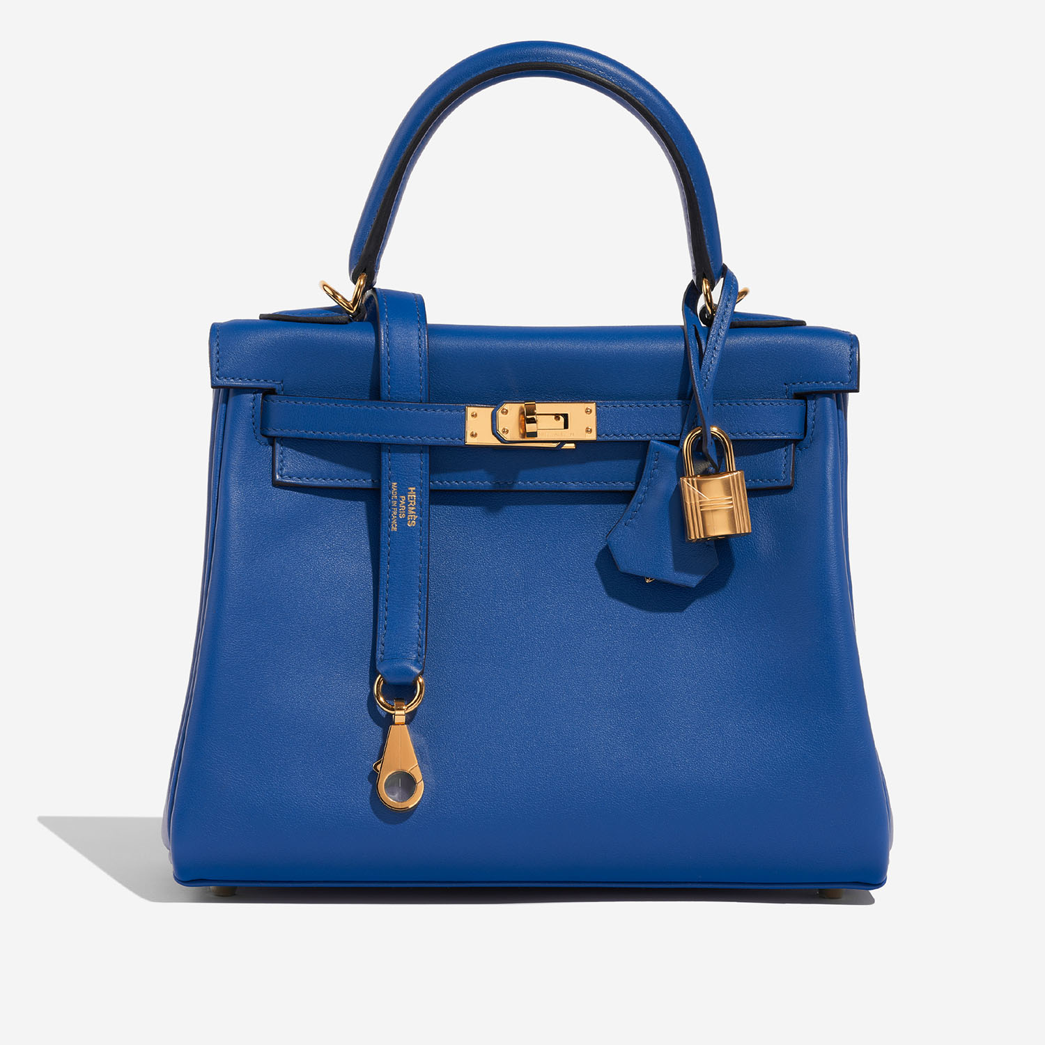 Hermès Kelly 25 BleuFrance Front  | Sell your designer bag on Saclab.com