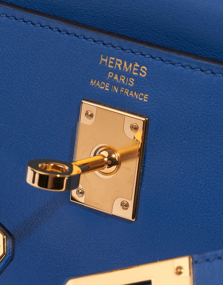 Hermès Kelly 25 BleuFrance Logo  | Sell your designer bag on Saclab.com