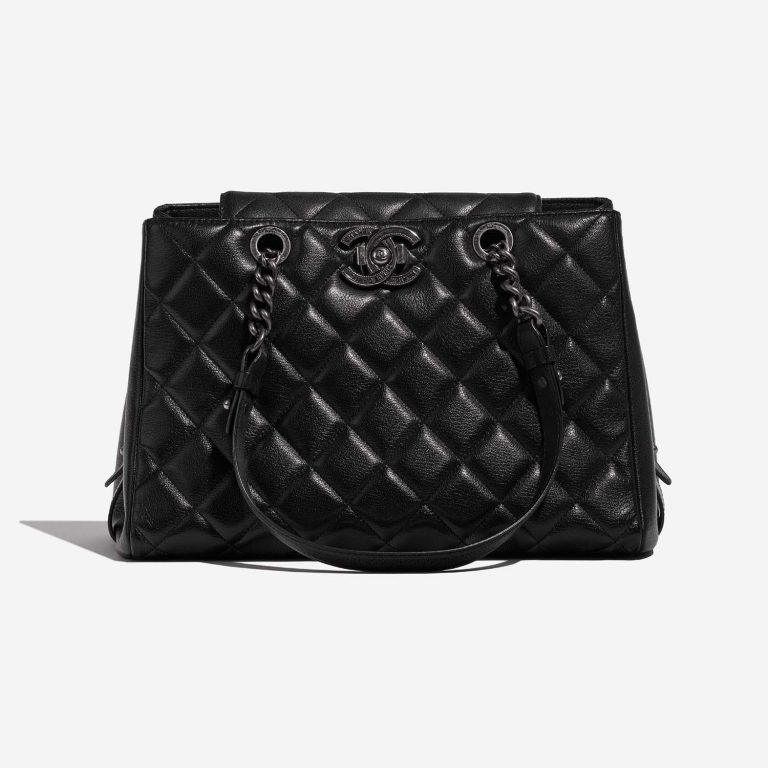 Chanel ShoppingTote Grand Black Front  | Sell your designer bag on Saclab.com