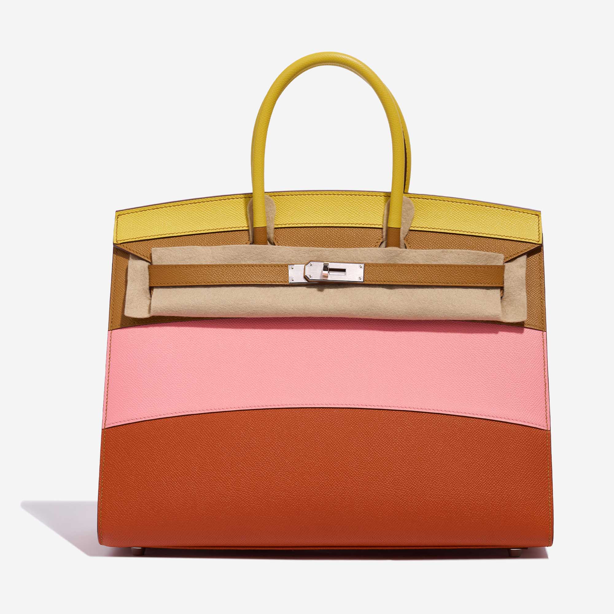 Hermès Birkin 35 Lime-RoseConfetti-Sesame-TerreBattue 4FV S | Sell your designer bag on Saclab.com