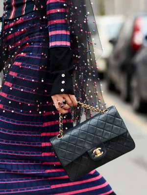 Chanel Flap Bag in Black. Image: Spotlight