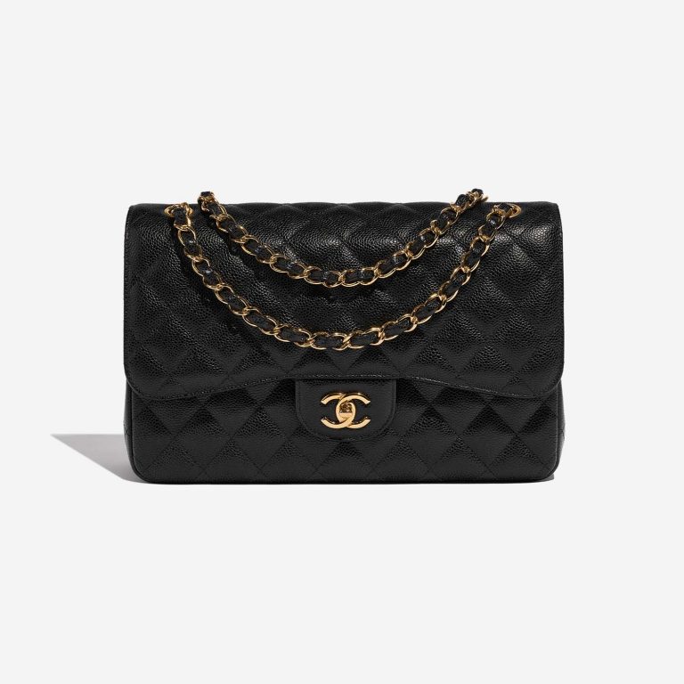 Chanel Timeless Jumbo Black Front  | Sell your designer bag on Saclab.com