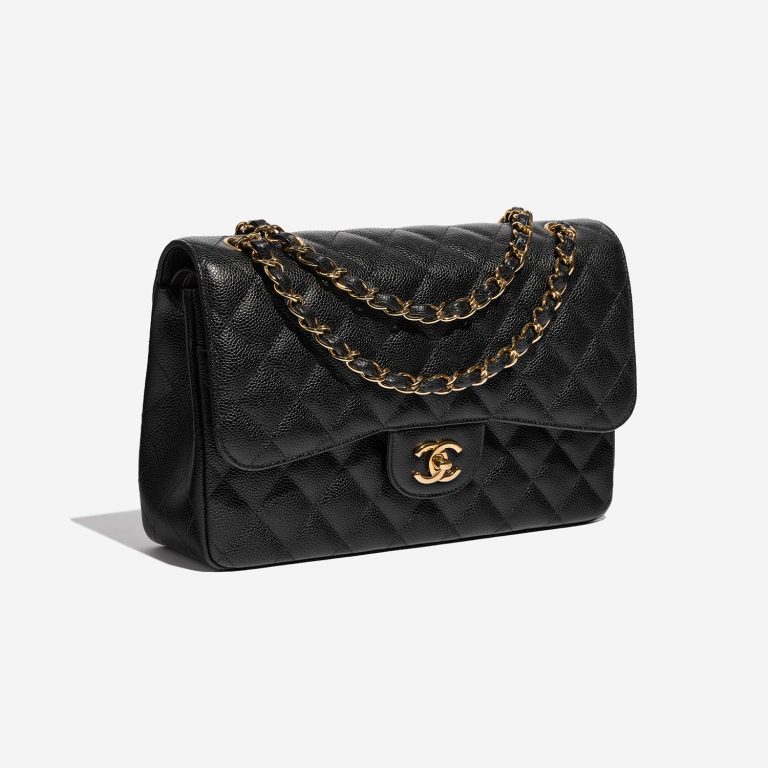 Chanel Timeless Jumbo Black Side Front  | Sell your designer bag on Saclab.com