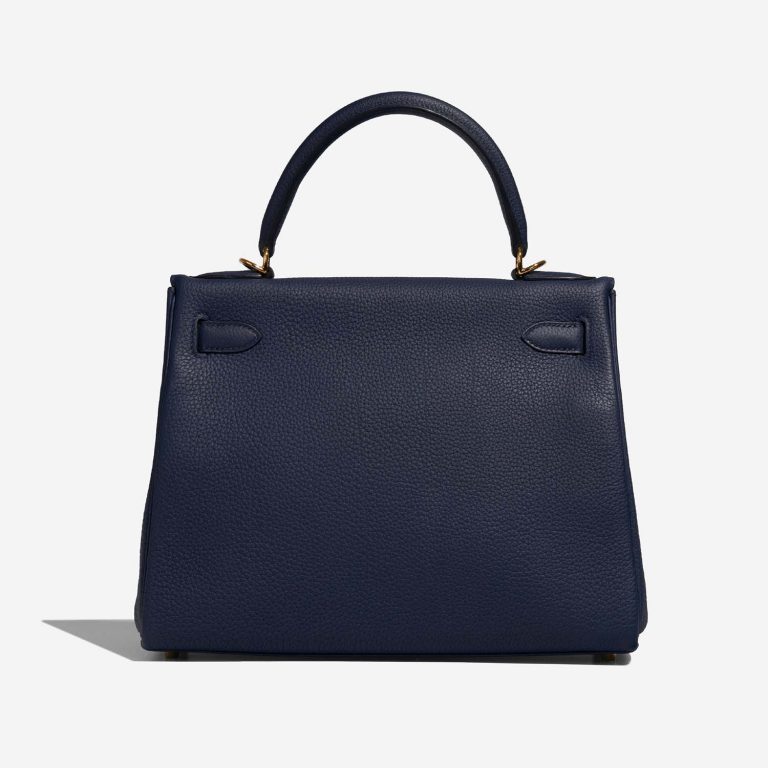 Hermès Kelly 28 BleuSaphir Back  | Sell your designer bag on Saclab.com