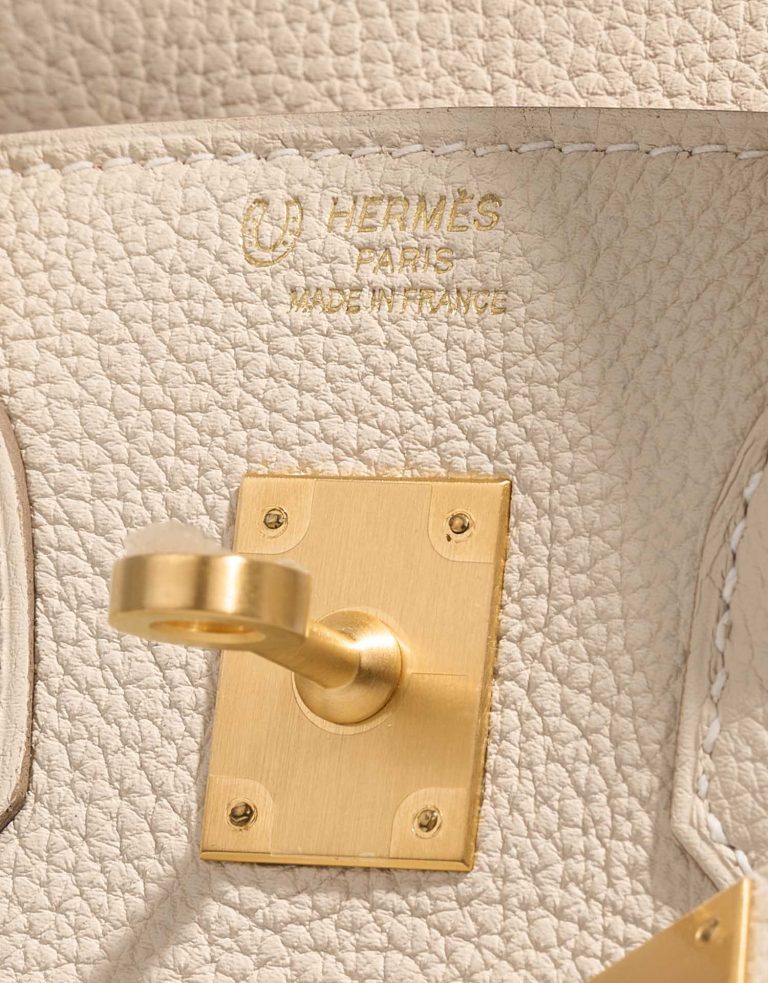 Pre-owned Hermès Tasche Birkin HSS 25 Togo Craie / Rose Extreme Beige Logo | Verkaufen Sie Ihre Designer-Tasche auf Saclab.com