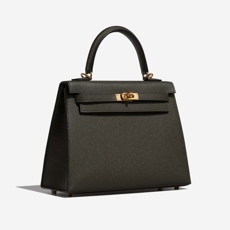 Hermès Kelly 25 VertDeGris Side Front  | Sell your designer bag on Saclab.com