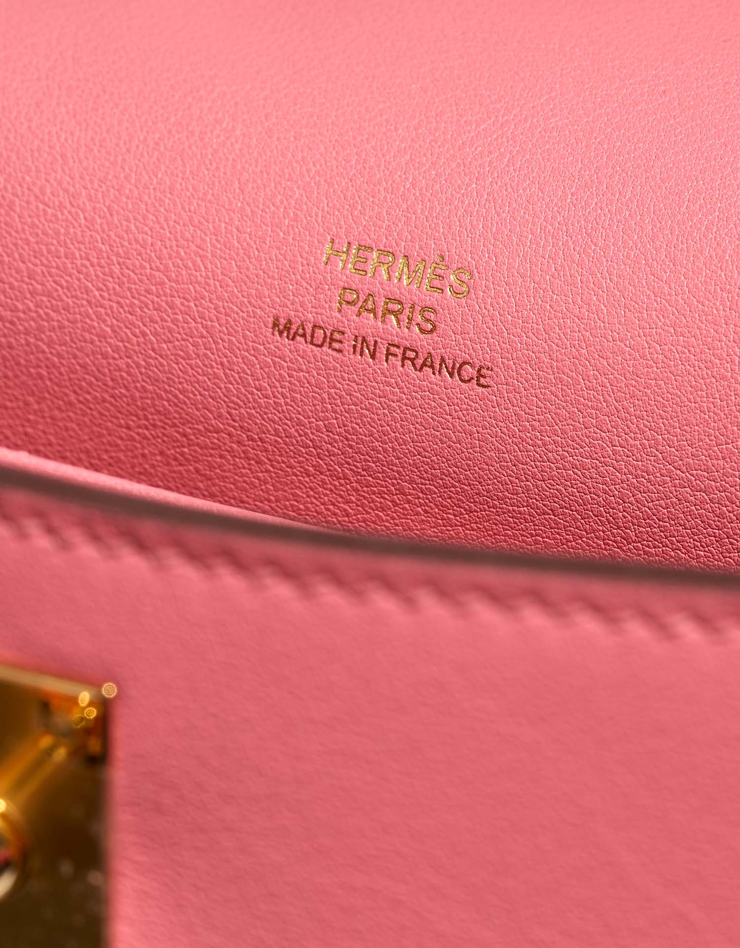 Hermès Kelly Pochette RoseAzalee Logo  | Sell your designer bag on Saclab.com