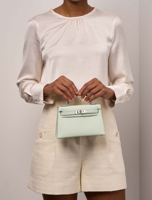 Hermès Kelly Mini VertFizz 1M | Sell your designer bag on Saclab.com