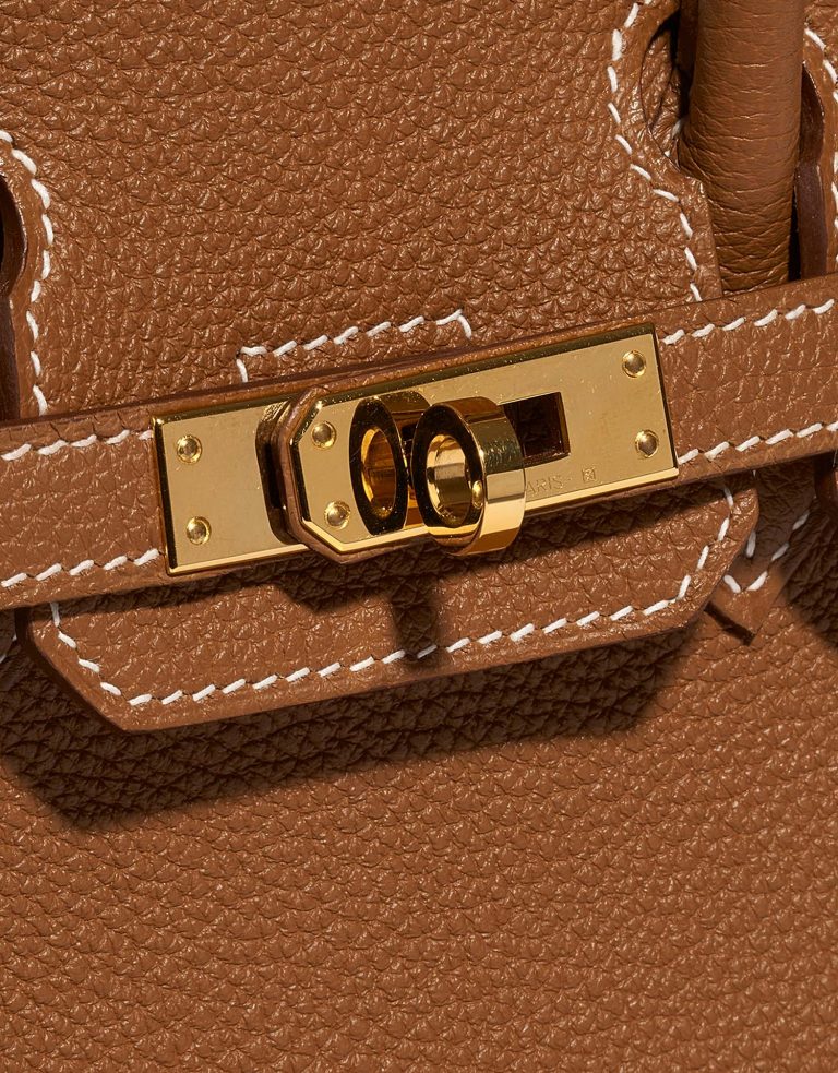 Hermès Birkin 25 Gold Closing System  | Sell your designer bag on Saclab.com