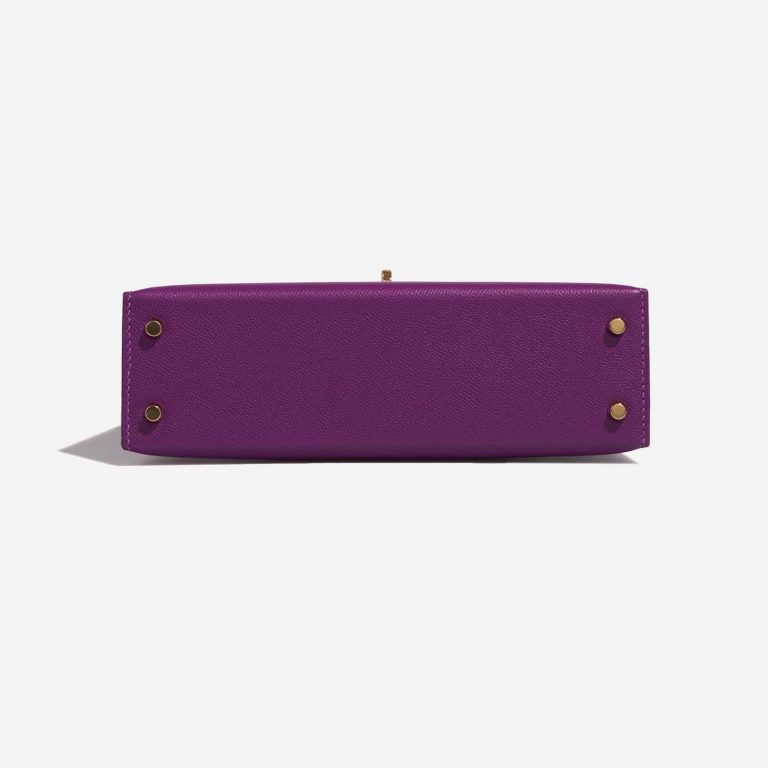 Hermès Kelly Mini Anemone-Amethyst Bottom  | Sell your designer bag on Saclab.com