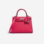 Hermès Kelly 25 RoseExtreme-RougePiment Front  | Sell your designer bag on Saclab.com