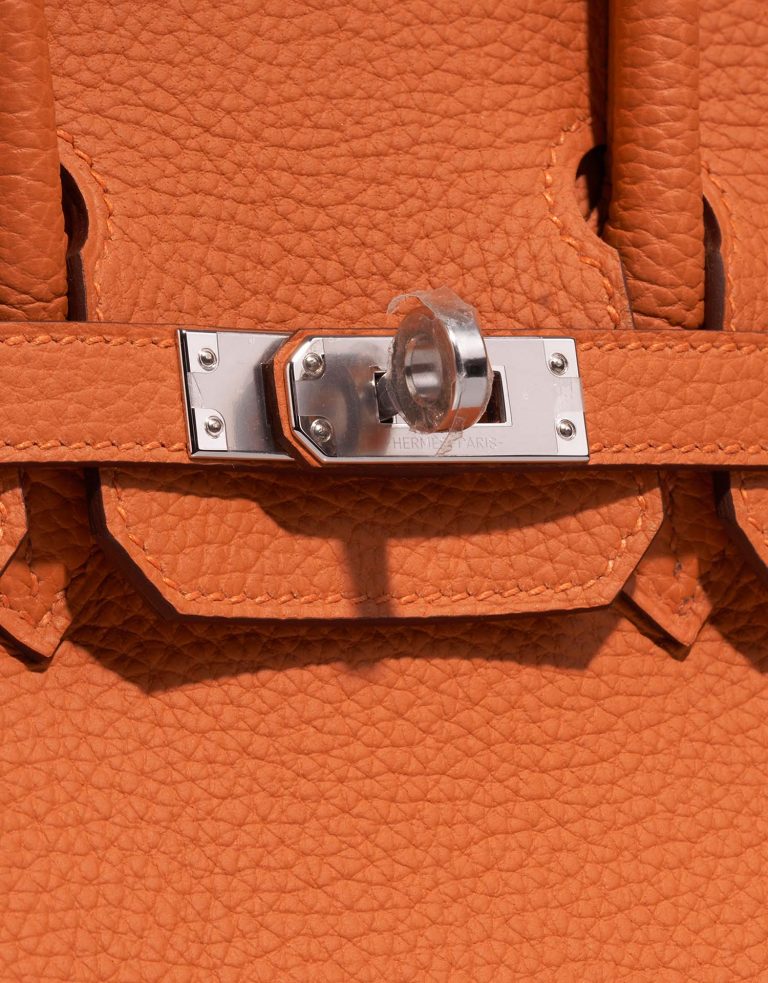 Hermès Birkin 25 OrangeH Closing System  | Sell your designer bag on Saclab.com