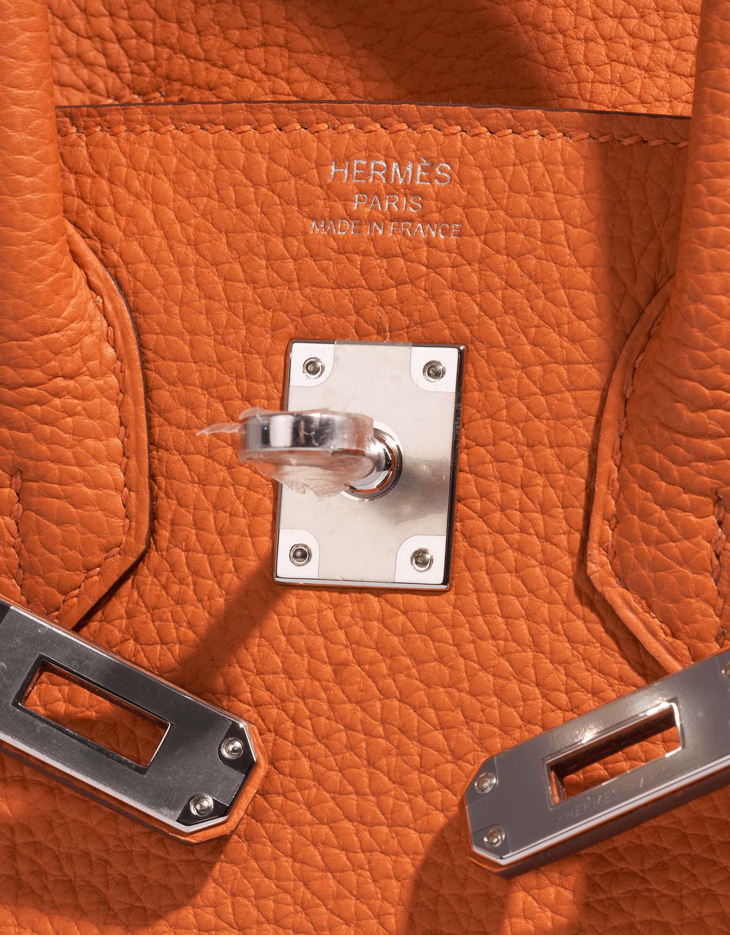 Hermès Orange Chèvre Mysore Birkin 25 25cm