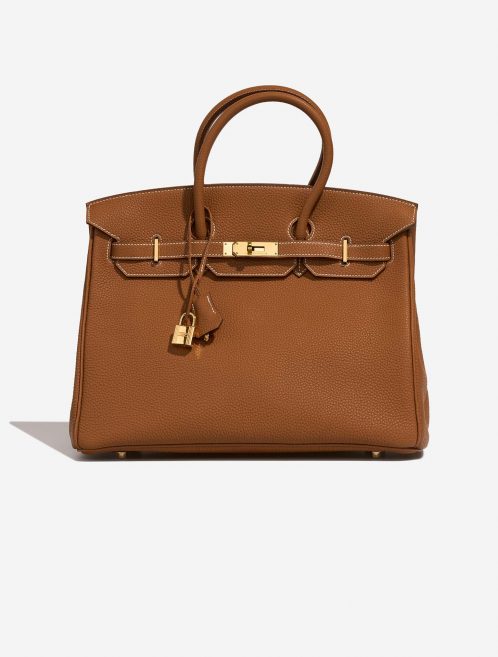 Pre-owned Hermès bag Birkin 35 Togo Gold Brown | Sell your designer bag on Saclab.com