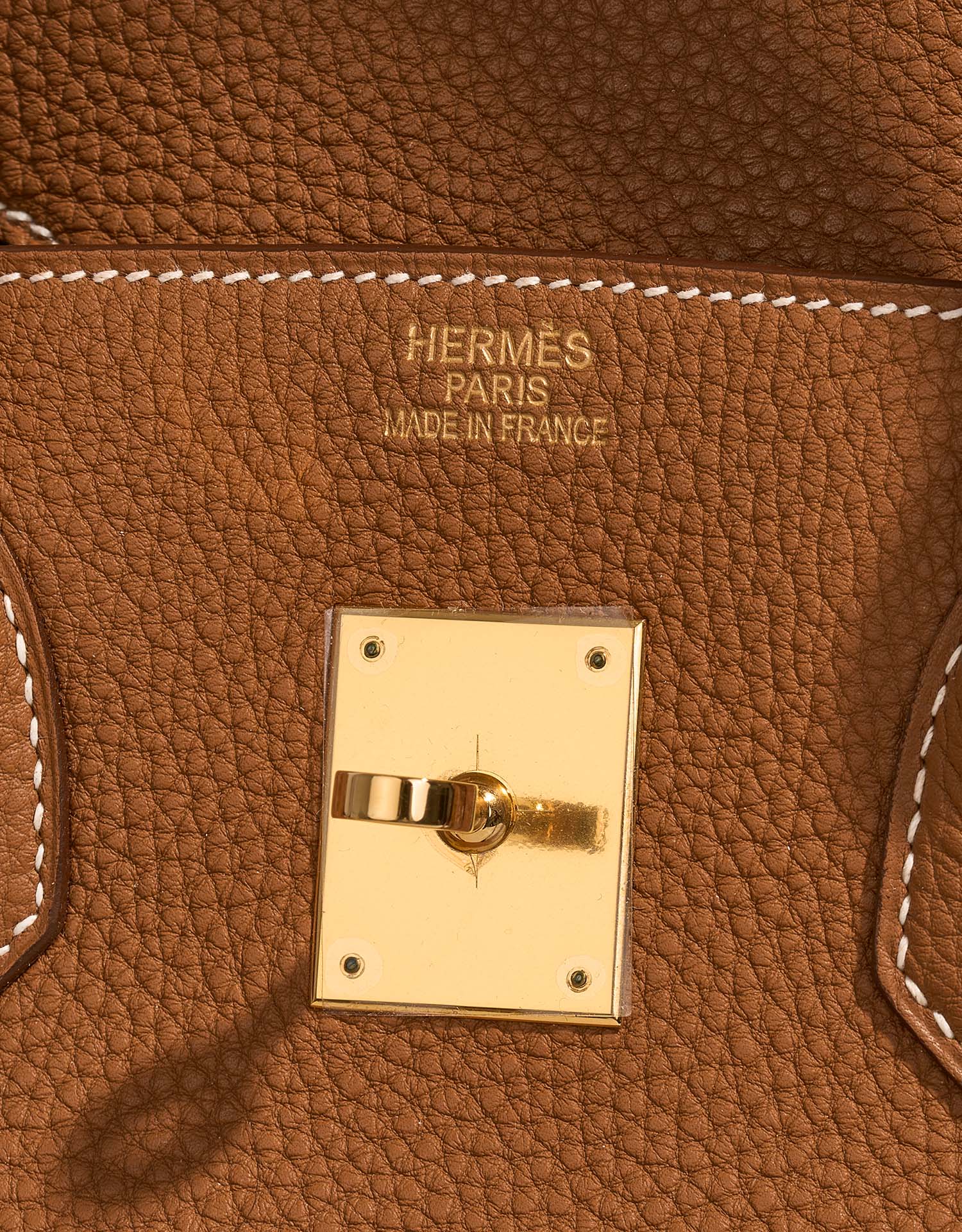 Pre-owned Hermes Birkin 35 Orange H Togo Gold Hardware