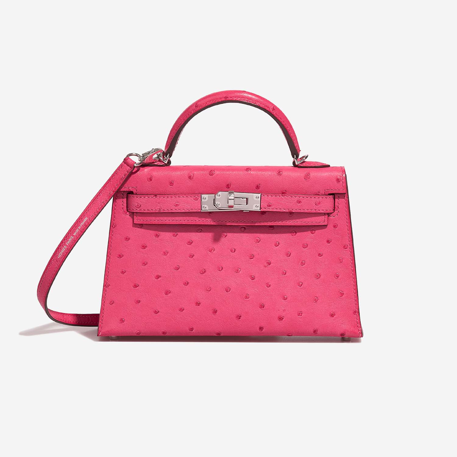 Hermès Kelly Mini RoseTyrien Front | Vendez votre sac de créateur sur Saclab.com