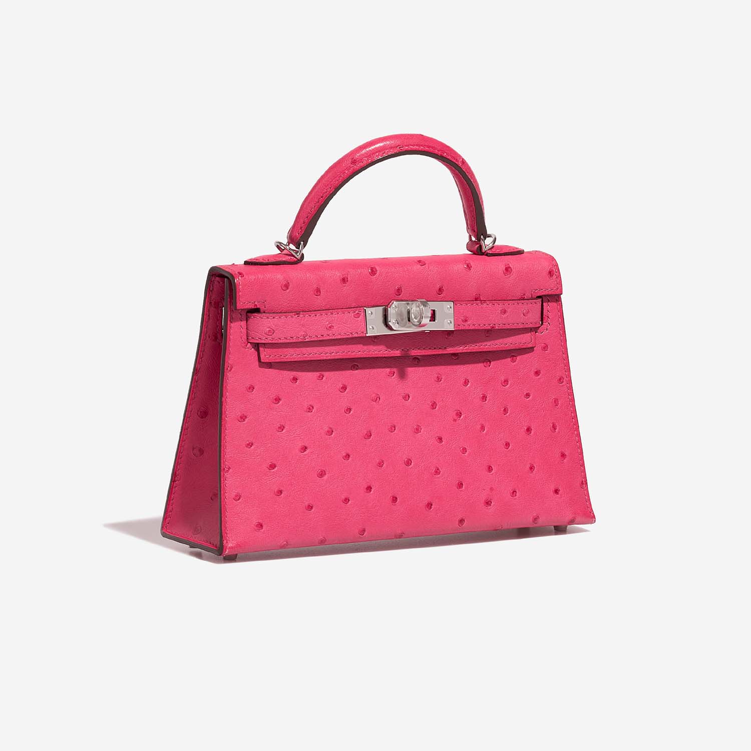 Hermès Kelly Mini RoseTyrien Side Front  | Sell your designer bag on Saclab.com
