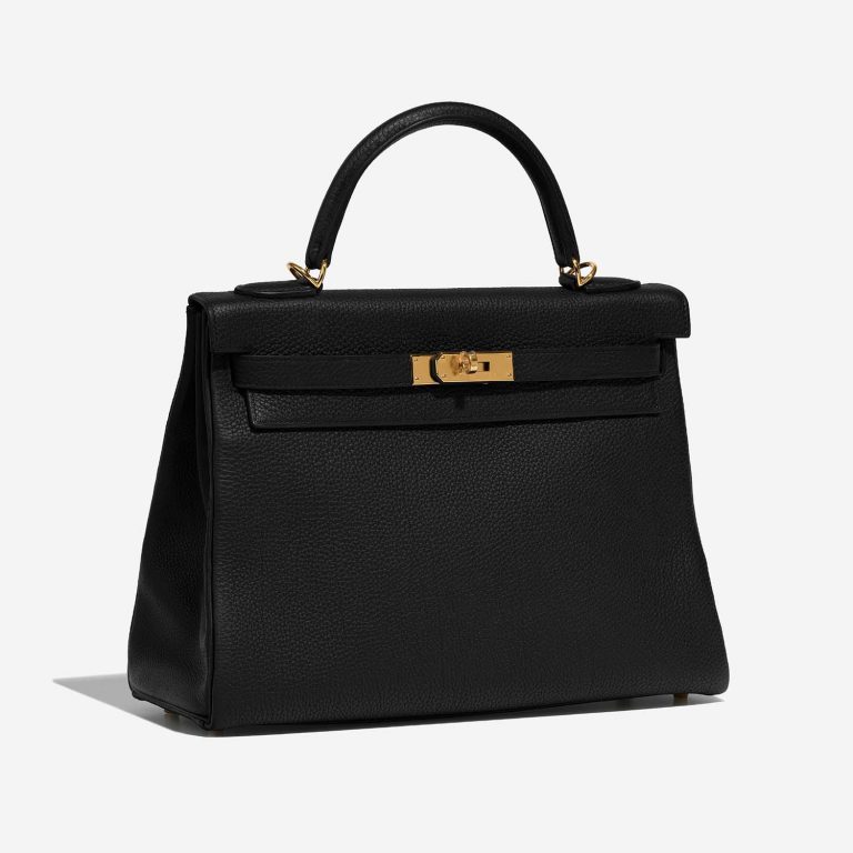 Hermès Kelly 32 Black Side Front  | Sell your designer bag on Saclab.com