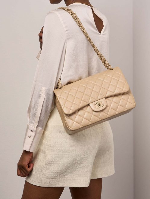 Chanel Timeless Jumbo Beige 1M | Sell your designer bag on Saclab.com
