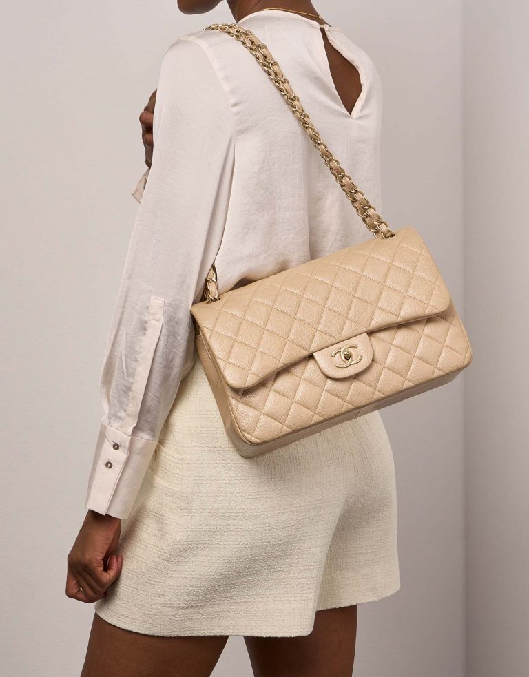 Chanel Timeless Jumbo Beige 0F | Sell your designer bag on Saclab.com