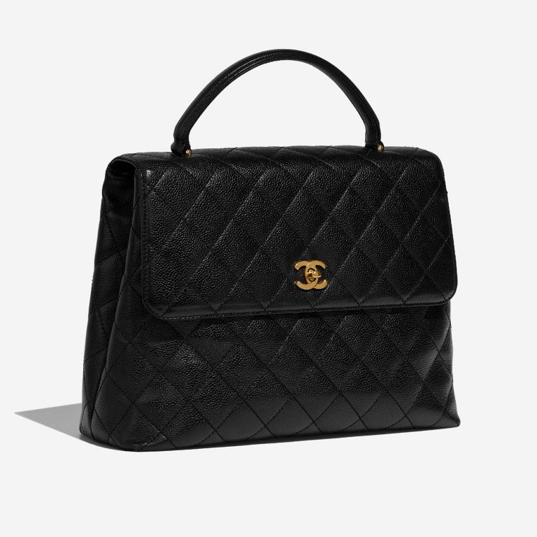 Chanel TimelessHandle Large Black Side Front  | Sell your designer bag on Saclab.com