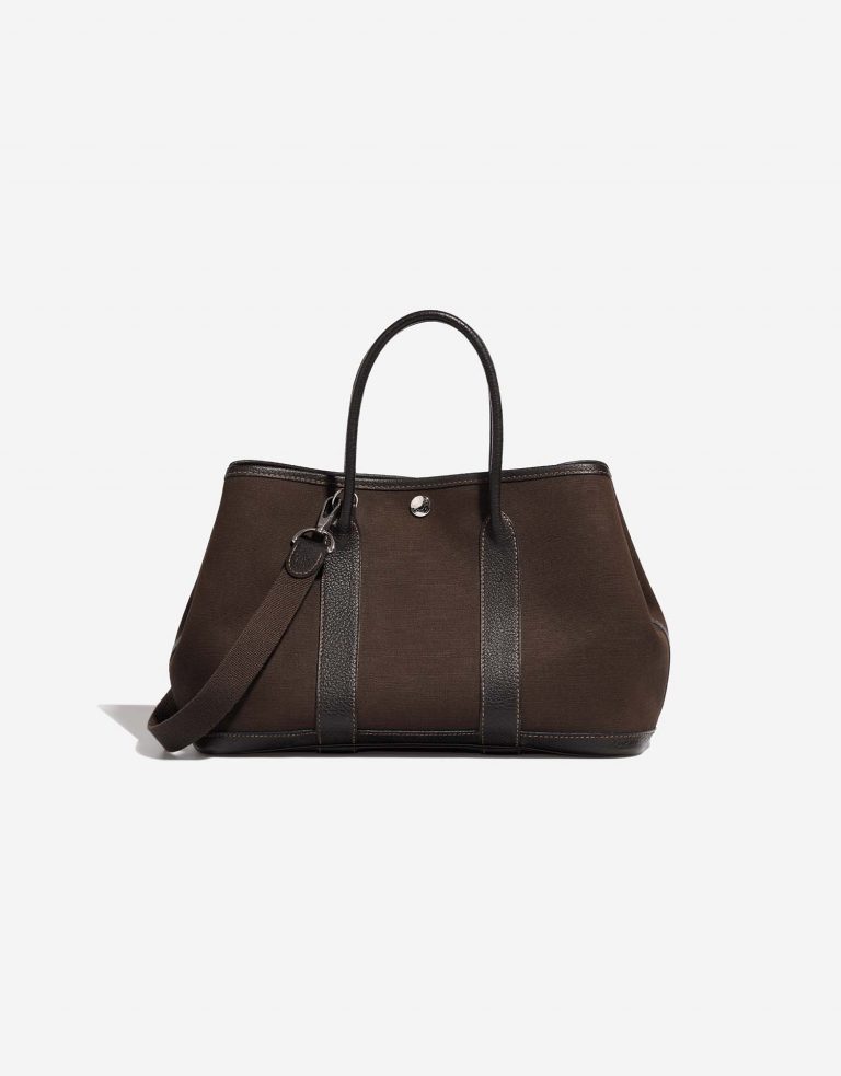 Hermès GardenParty 30 Terre-Chocolat Front  | Sell your designer bag on Saclab.com