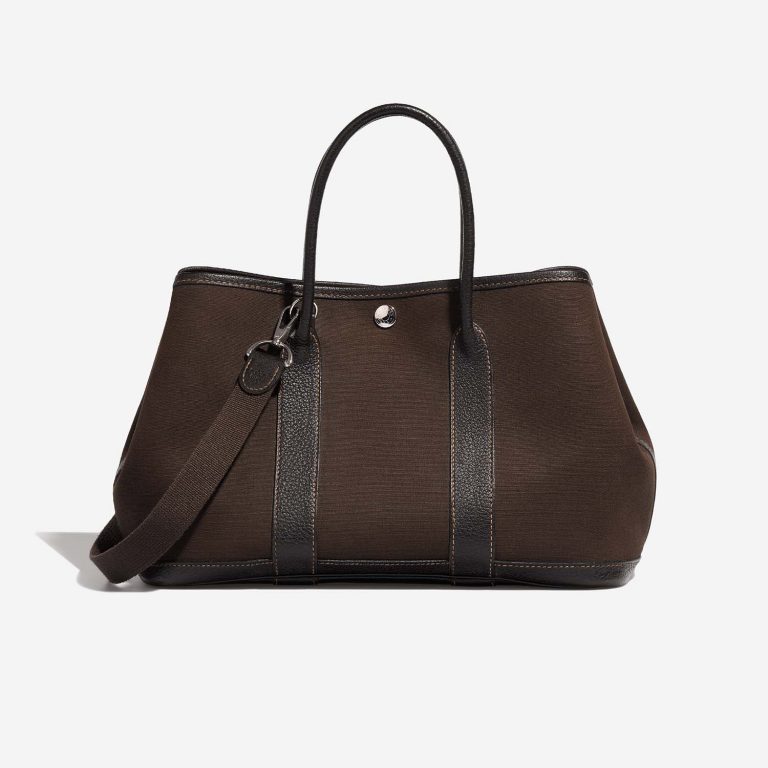 Hermès GardenParty 30 Terre-Chocolat Front  | Sell your designer bag on Saclab.com