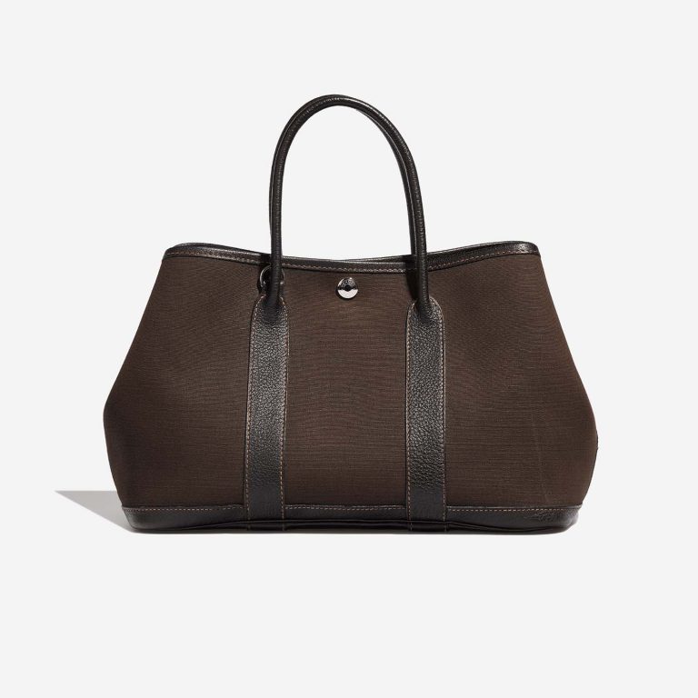 Hermès GardenParty 30 Terre-Chocolat Back  | Sell your designer bag on Saclab.com