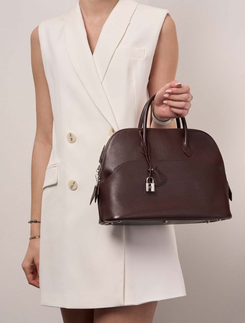 Hermès Bolide 31 Havane Sizes Worn | Sell your designer bag on Saclab.com