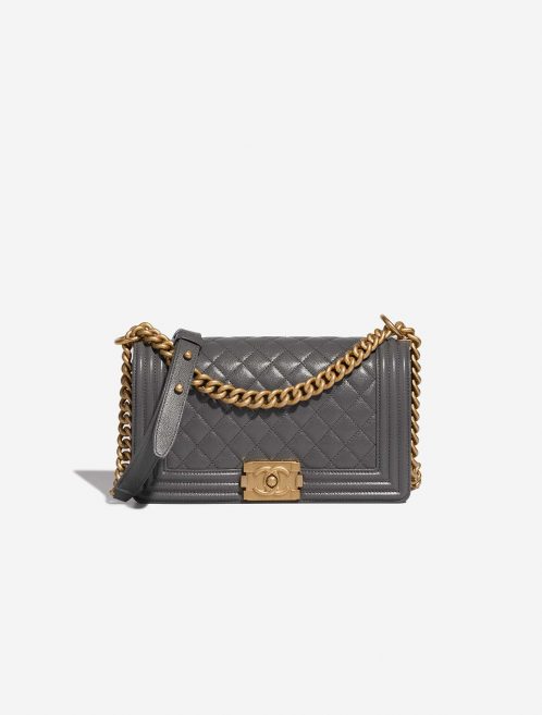 Chanel Boy NewMedium Silver 0F | Sell your designer bag on Saclab.com