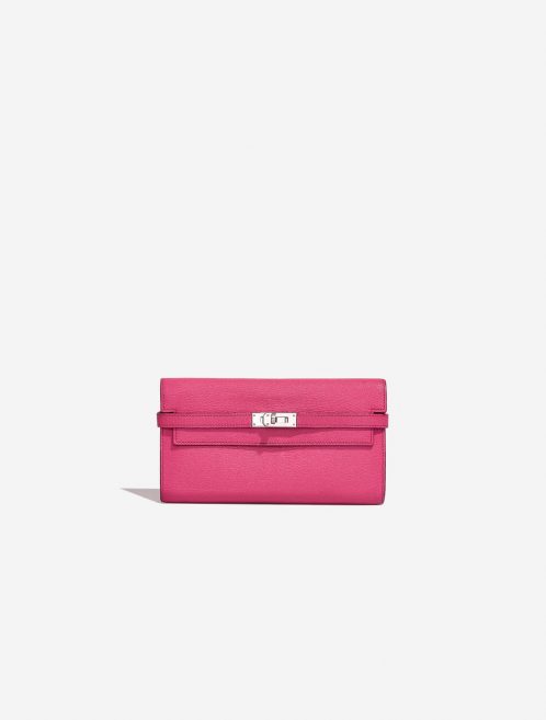 Pre-owned Hermès bag Kelly Long Wallet Chèvre Mysore Rose Tyrien Pink | Sell your designer bag on Saclab.com