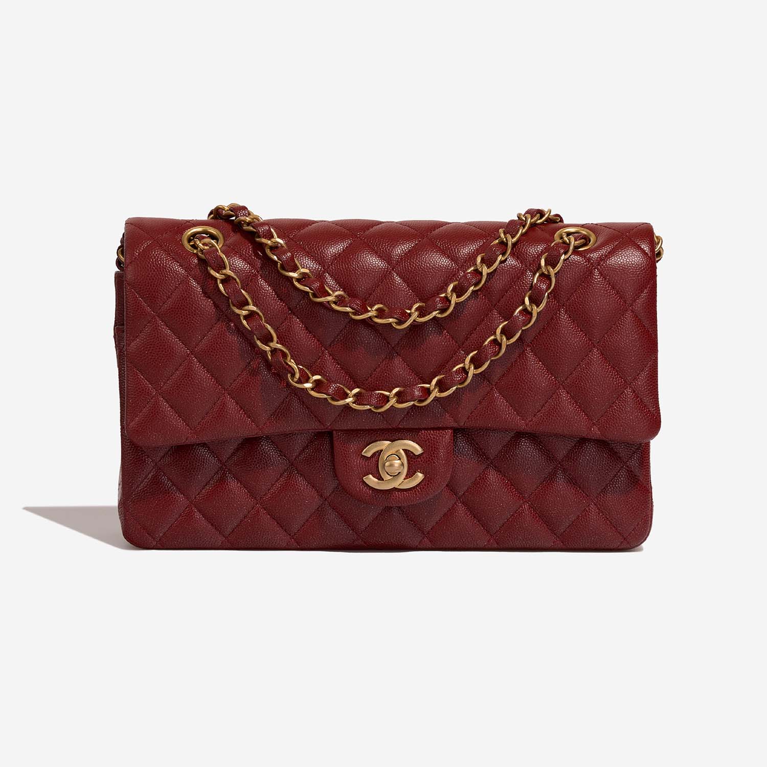 Pre-owned Chanel bag Timeless Medium Caviar Red Red | Sell your designer bag on Saclab.com