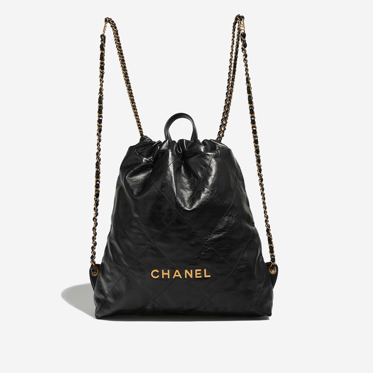chanel 22 bag so black