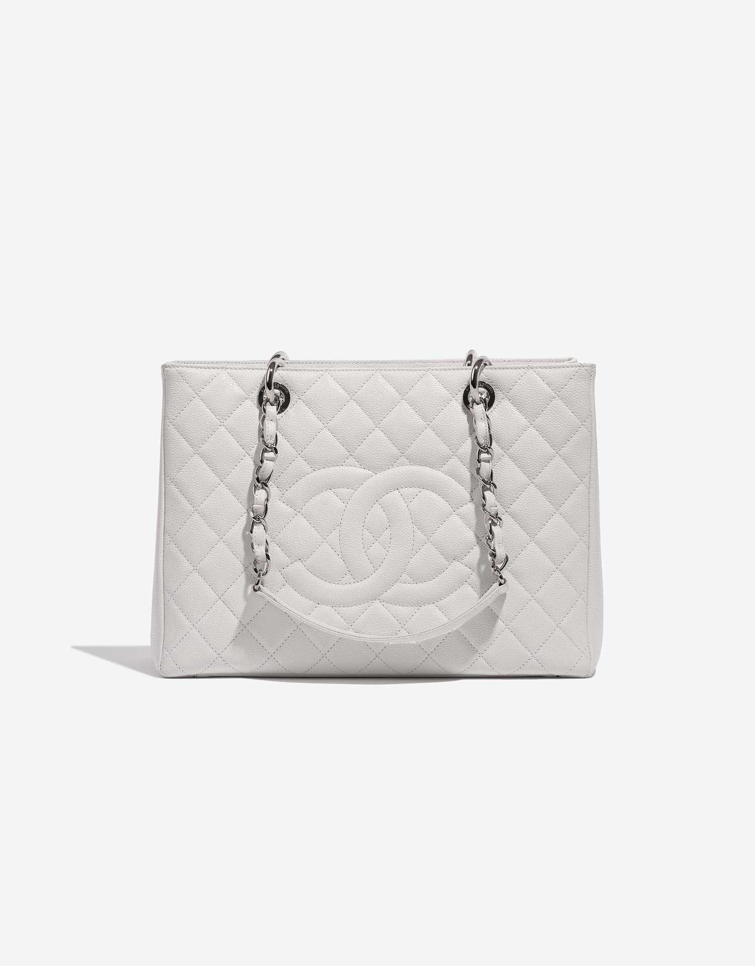Chanel Shopping Tote GST Caviar White | SACLÀB