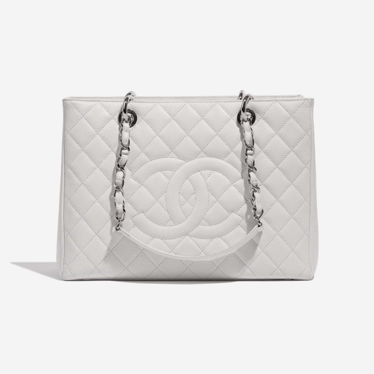 Sac Chanel d'occasion Shopping Tote GST Caviar Blanc Blanc | Vendez votre sac de créateur sur Saclab.com