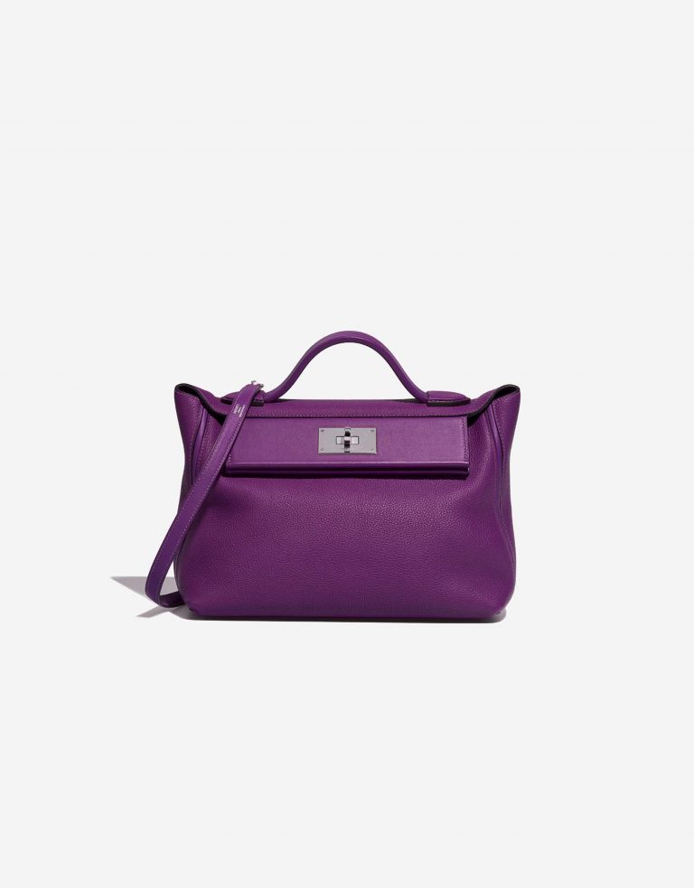 Pre-owned Hermès bag 24/24 29 Clemence Anemone Violet | Sell your designer bag on Saclab.com