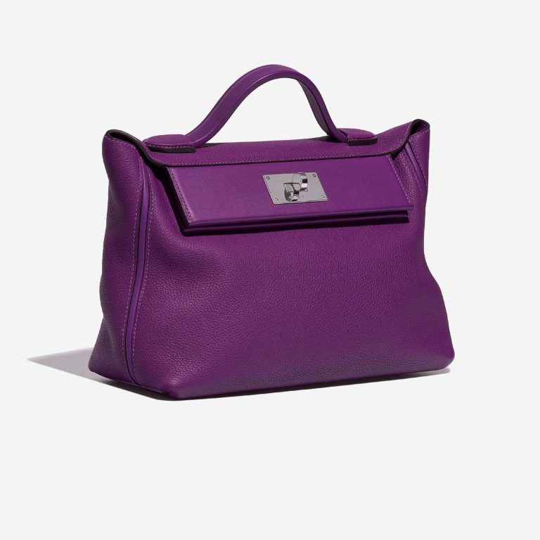 Pre-owned Hermès bag 24/24 29 Clemence Anemone Violet | Sell your designer bag on Saclab.com