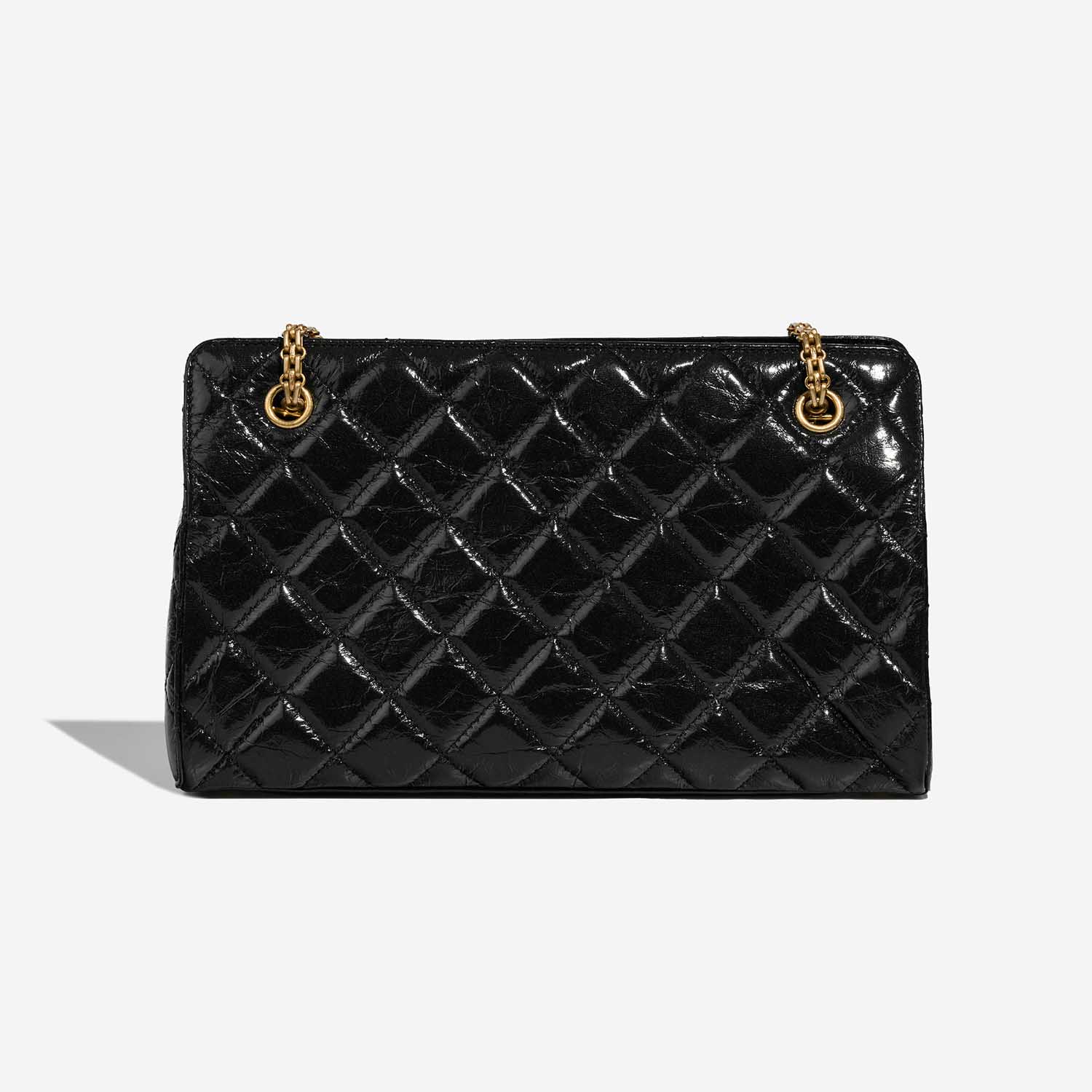 Gebrauchte Chanel Tasche 2.55 Reissue Handle Patent Schwarz Schwarz | Verkaufen Sie Ihre Designer-Tasche auf Saclab.com