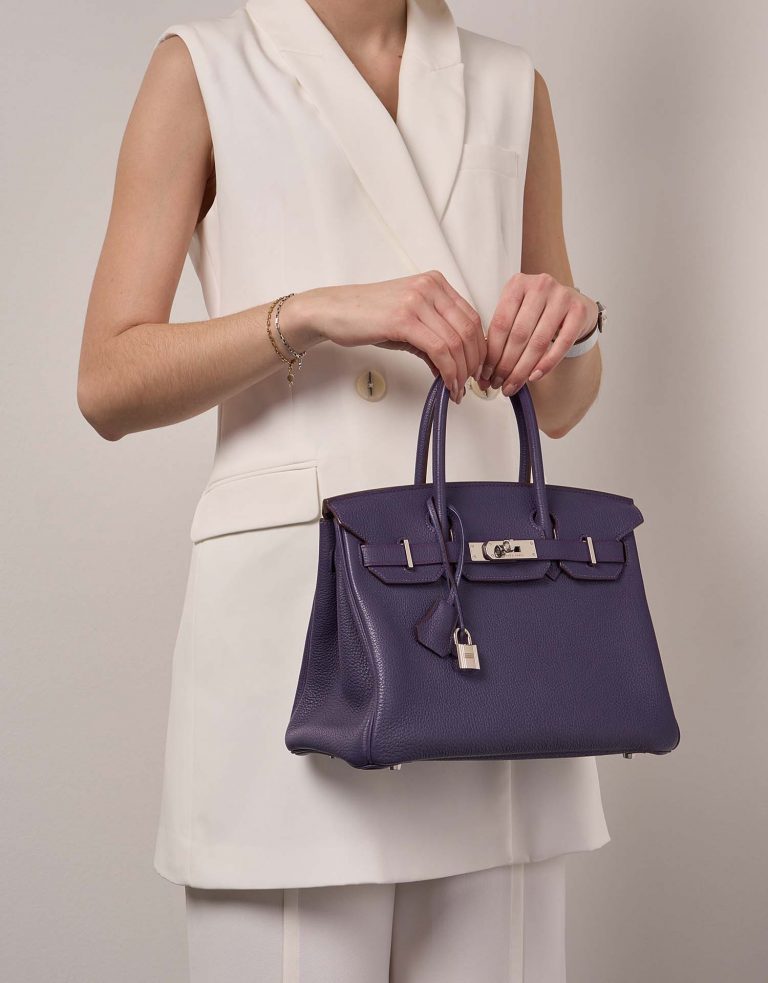 Hermès Birkin 30 Iris Front  | Sell your designer bag on Saclab.com