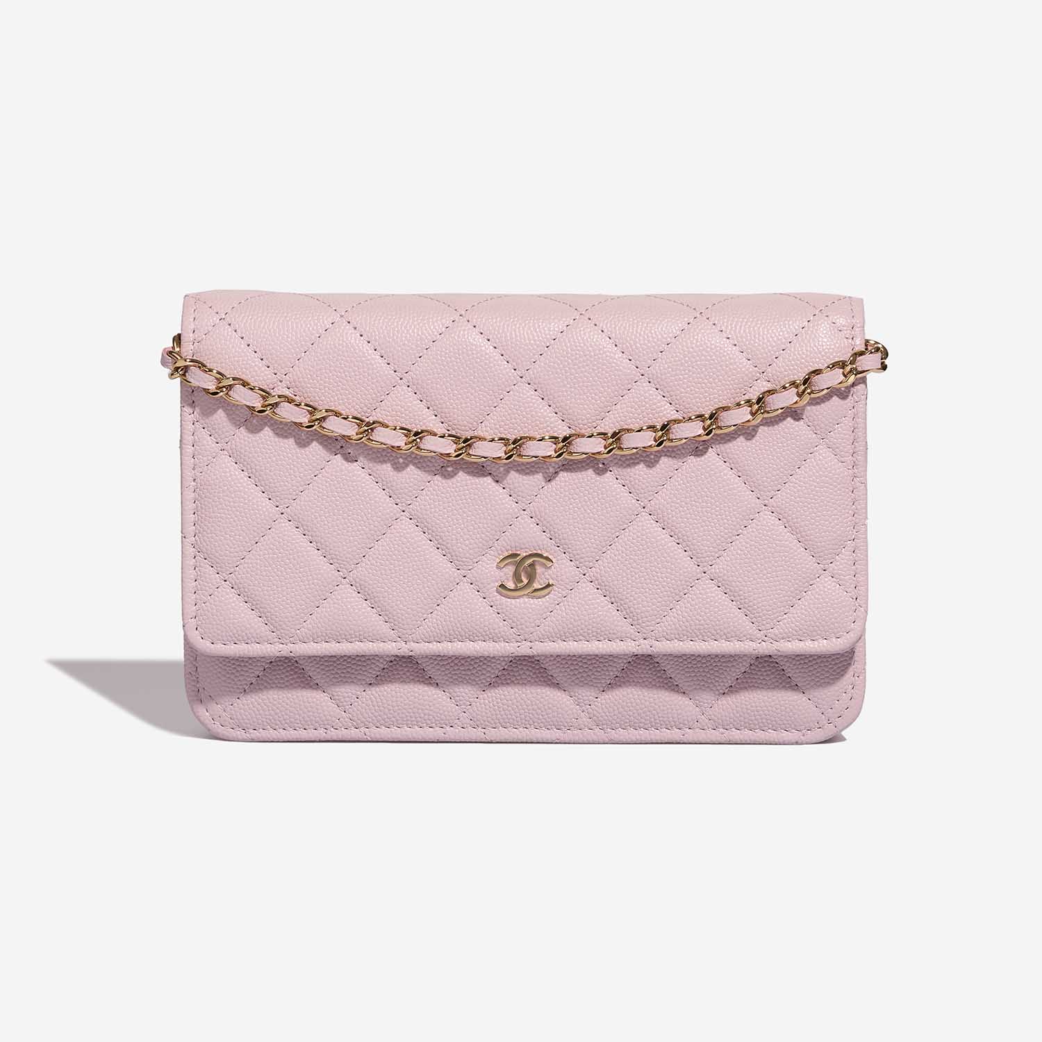 Pre-owned Chanel bag Timeless Wallet On Chain Caviar Light Pink Rose | Sell your designer bag on Saclab.com