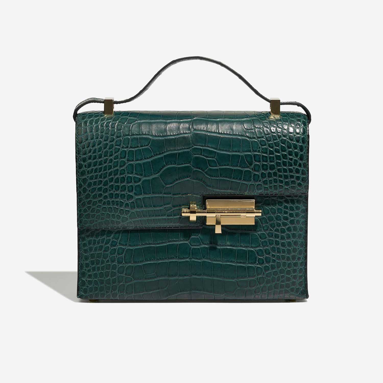 Sac Hermès d'occasion Verrou 23 Alligator Mat Vert Malachite | Vendez votre sac de créateur sur Saclab.com