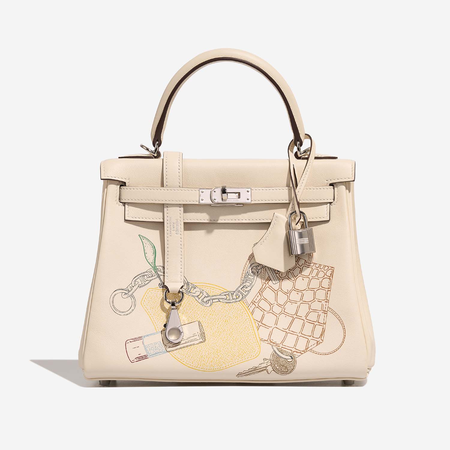 Hermès Kelly 25 Nata Front  | Sell your designer bag on Saclab.com