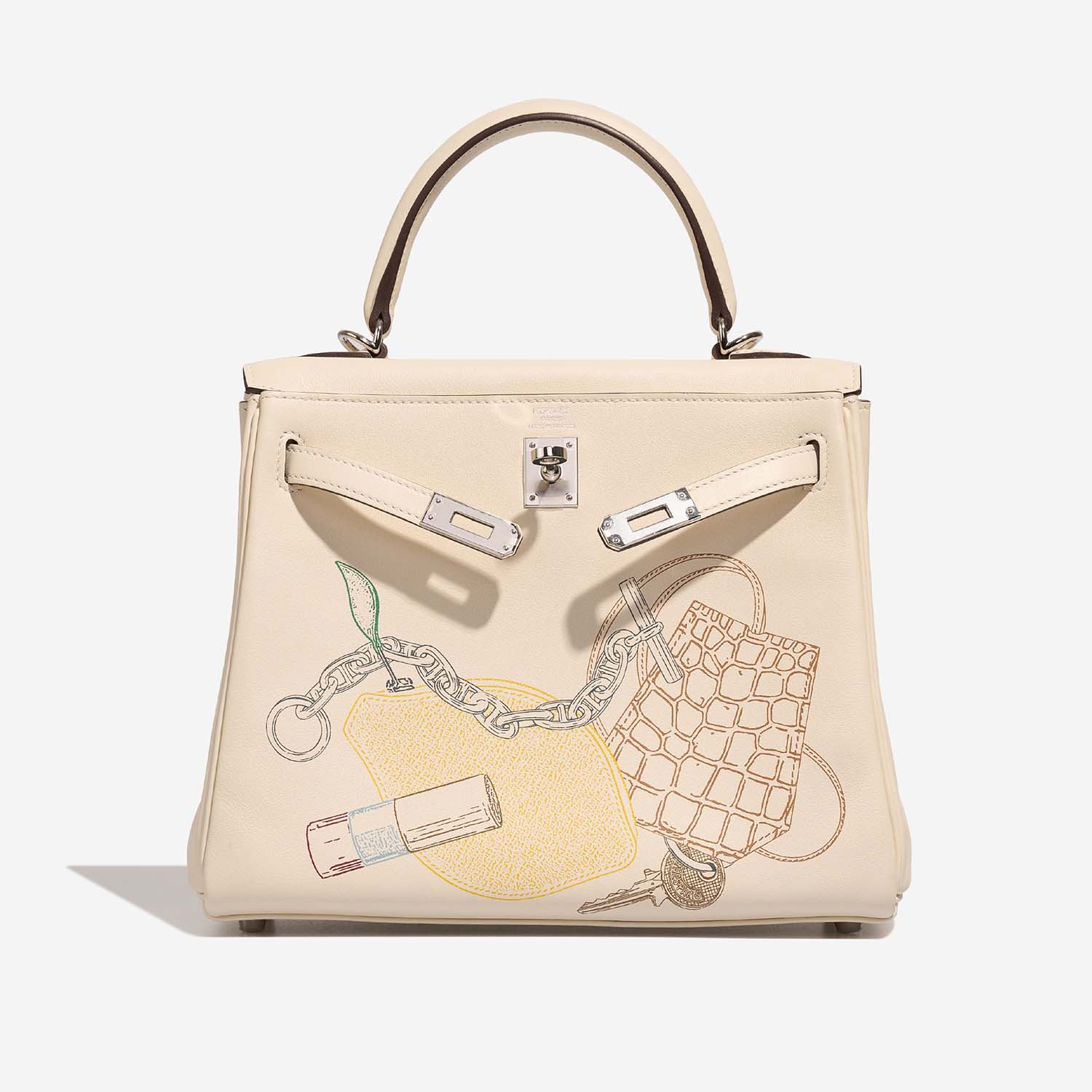 Hermès Kelly 25 Nata Front Open | Sell your designer bag on Saclab.com
