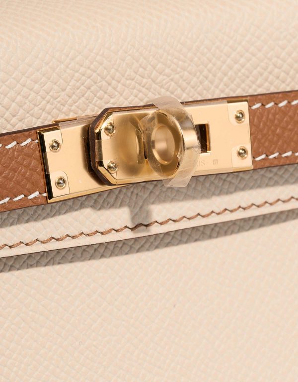 Hermès Kelly HSS Mini Epsom Craie / Gold | SACLÀB